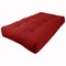 Blazing Needles Renewal 10-inch Twill Twin-size Futon Mattress - Ruby Red - Ruby Red
